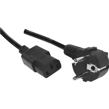 Exertis Connect Cabo de alimentação Schuko para C13, 3 m, angular, sem halogéneos, preto 807951