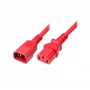 Exertis Connect Cabo de alimentação IEC C14 para C13, vermelho, 5,0 m 808048