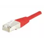 EXERTIS CONNECT Cabo de rede Cat6 F/UTP, vermelho, 25 m, proteção de curvatura slim 853327