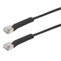 Exertis Connect Cabo de rede RJ45, Cat. 6A, F/FTP, angular, sem halogéneos, preto, 2,0 m (854014)