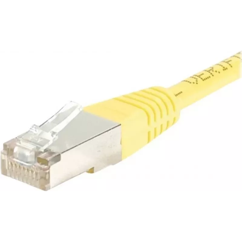 Exertis Connect 854103 Cabo de rede Cat5e F/UTP (FTP), 0,5 m, amarelo