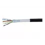 EXERTIS CONNECT Cabo de rede exterior F/UTP CAT.6 à prova de água, preto, 10 m 845044