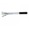 EXERTIS CONNECT Cabo de rede exterior F/UTP CAT.6 à prova de água, preto, 10 m 845044