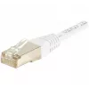 Exertis Connect 853811 Cabo patch Cat.6 F/UTP, 1 m, branco, proteção de curvatura fina