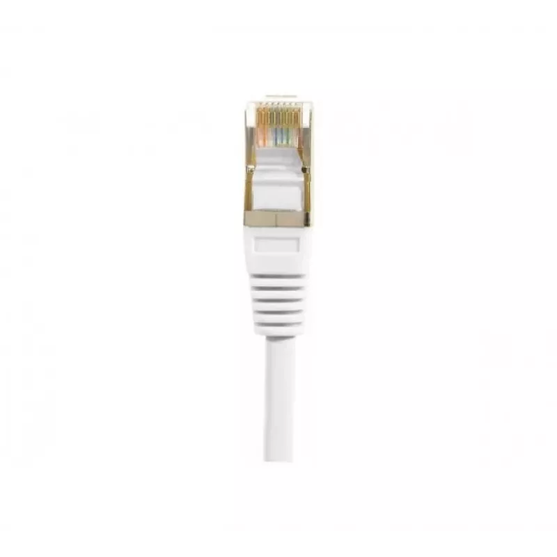 Exertis Connect 853811 Cabo patch Cat.6 F/UTP, 1 m, branco, proteção de curvatura fina