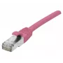 EXERTIS CONNECT Cabo de rede Cat 6A S/FTP, rosa, 1,5 m, Slim Snagless 854377