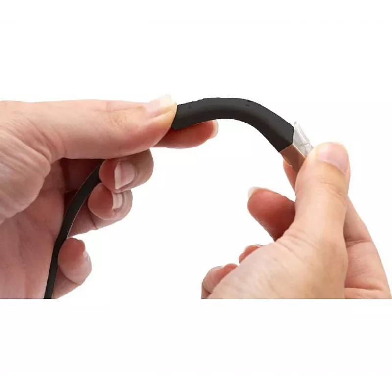 Exertis Connect Cabo de rede RJ45, Cat. 6A, F/FTP, angular, sem halogéneos, preto, 3,0 m (854015)