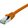 EXERTIS CONNECT Cabo de rede CAT 6 F/UTP, PoE, sem halogéneos, laranja, 0,3 m, snagless 854420