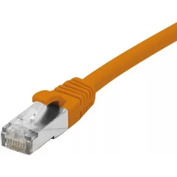 EXERTIS CONNECT Cabo de rede Cat 6 F/UTP, PoE, sem halogéneos, laranja, 0,5 m, snagless 854421