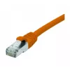 EXERTIS CONNECT Cabo de rede Cat 6 F/UTP, PoE, sem halogéneos, laranja, 0,5 m, snagless 854421