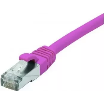EXERTIS CONNECT Cabo de rede Cat 6 F/UTP, PoE, sem halogéneos, rosa, 10 m 854437