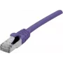 EXERTIS CONNECT Cabo de rede Cat. 6 F/UTP PoE sem halogéneos, violeta, 0,5 m, snagless 854410