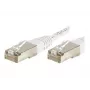 Exertis Connect 853816 Cabo patch Cat.6 F/UTP, 10 m, branco, proteção de curvatura fina