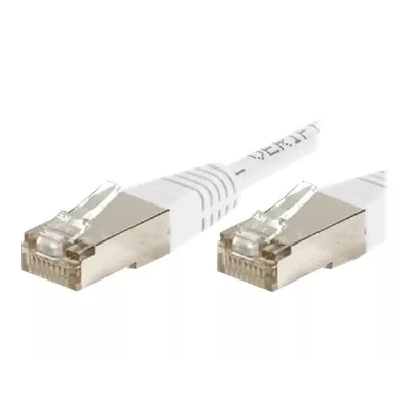 Exertis Connect 853816 Cabo patch Cat.6 F/UTP, 10 m, branco, proteção de curvatura fina