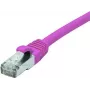 Cabo de rede Cat. 6 F/UTP PoE isento de halogéneos EXERTIS CONNECT, rosa, 3,0 m com proteção da patilha 854435