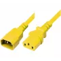 Cabo de alimentação IEC Exertis Connect C14 para C13 amarelo 1,8 m 808045