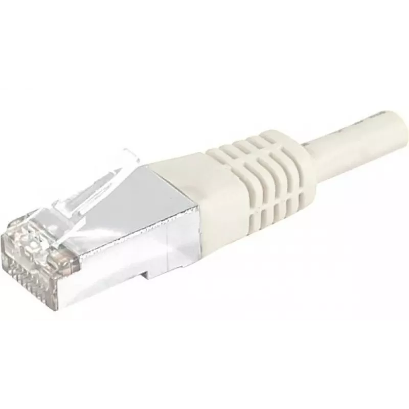 Cabo de rede Cat6 S/FTP PiMF EXERTIS CONNECT, cinzento, 0,7 m, bainha snagless fina 856837
