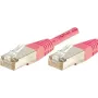 Cabo de rede Cat6 S/FTP Exertis Connect 854476, 0,15 m, rosa