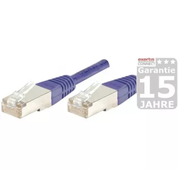 Cabo de rede Cat.6 S/FTP PiMF EXERTIS CONNECT, violeta, 3,0 m, Slim Snagless Boot 854457