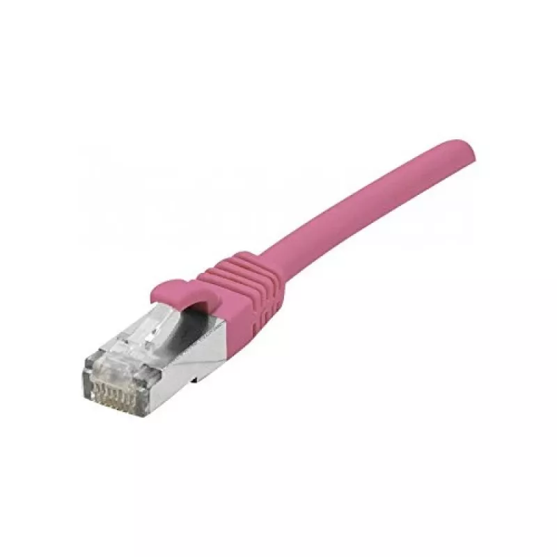 Cabo de rede Cat 6A S/FTP EXERTIS CONNECT, rosa, 5 m, Slim Snagless 854380