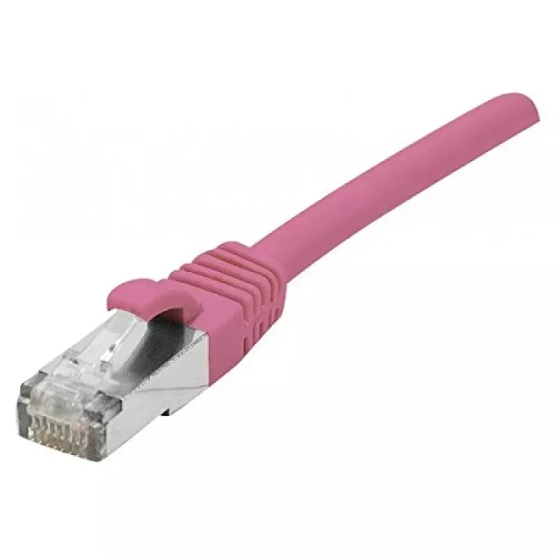 Cabo de rede Cat 6A S/FTP EXERTIS CONNECT, rosa, 15 m, Slim Strain Relief 854383