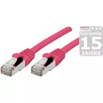 Cabo de rede Cat 6A S/FTP EXERTIS CONNECT, rosa, 20 m 854384