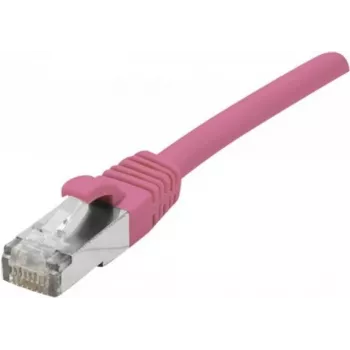 EXERTIS CONNECT Cabo de rede Cat. 6 F/UTP PoE sem halogéneos, rosa, 0,5 m, Snagless 854432