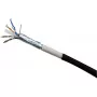 Exertis Connect Cabo de rede Cat6 para exterior RJ45 para RJ45, F/UTP, 20m, preto 845046
