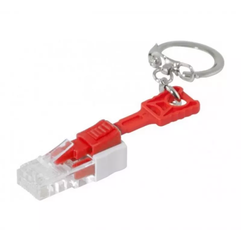EXERTIS CONNECT RJ45 Port Lock (pack de 10, azul) com chave – Bloqueia o acesso não autorizado à rede 848943