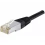 EXERTIS CONNECT Cabo de rede Cat.6a F/UTP, 2 m, preto, 10 Gbps, Slim Snagless 850016