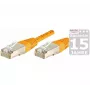 EXERTIS CONNECT Cabo de rede Cat.6 S/FTP, PiMF, laranja, 0,7 m 854466