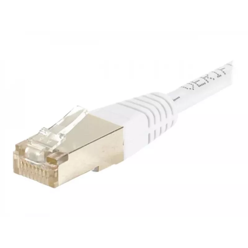 EXERTIS CONNECT Cabo de rede Cat6 S/FTP, PiMF, branco, 5,0 m, Slim Snagless Boot 856887