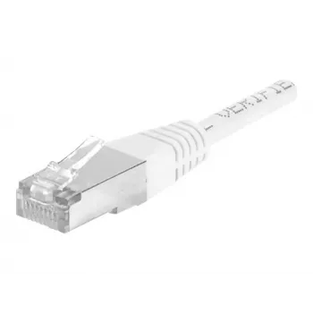EXERTIS CONNECT Cabo de rede Cat.6a F/UTP, 10m, preto, 10 Gbps, RJ45, proteção anti-dobra fina 850020