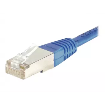 EXERTIS CONNECT Cabo de rede Cat.5e F/UTP, RJ45, azul, 0,3 m 857111