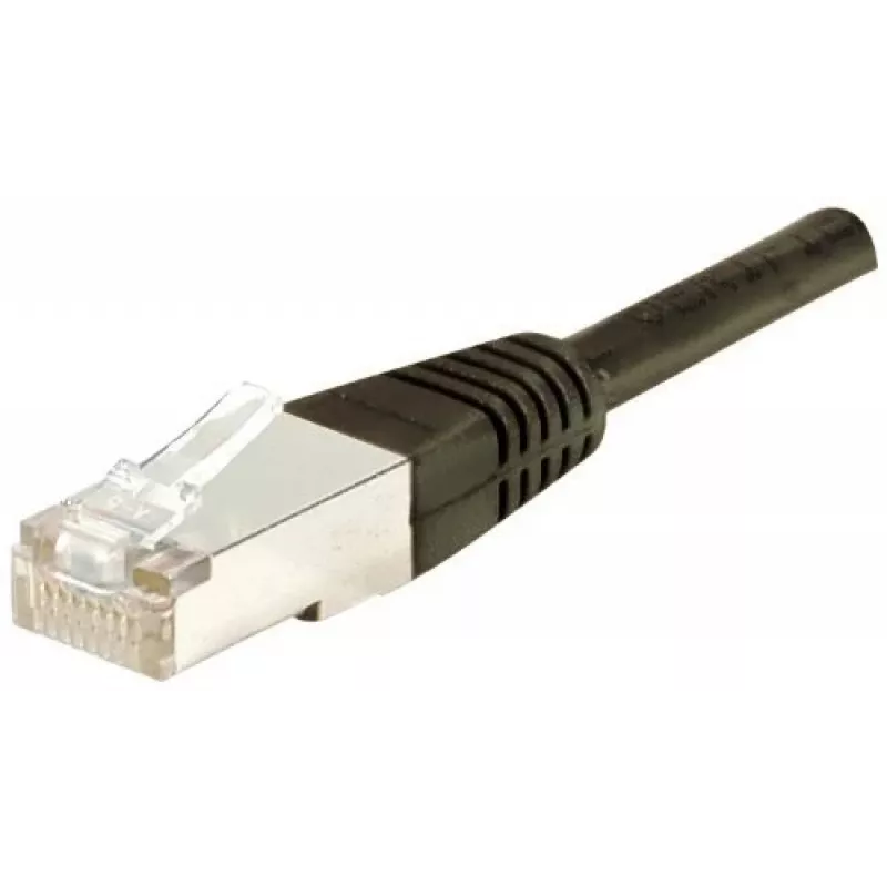 EXERTIS CONNECT Cabo de rede Cat.6 F/UTP, 30 m, preto, Slim Snagless Boot 853349