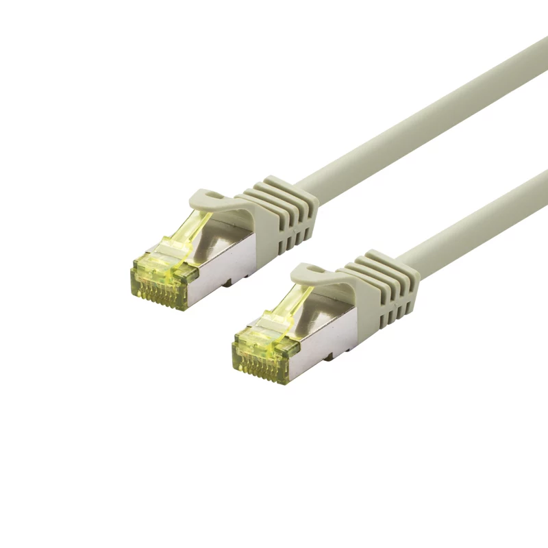EXERTIS CONNECT Cabo de rede Cat.6A S/FTP, 90 m, cinzento, 10 Gbps, Slim Snagless Boot 857795