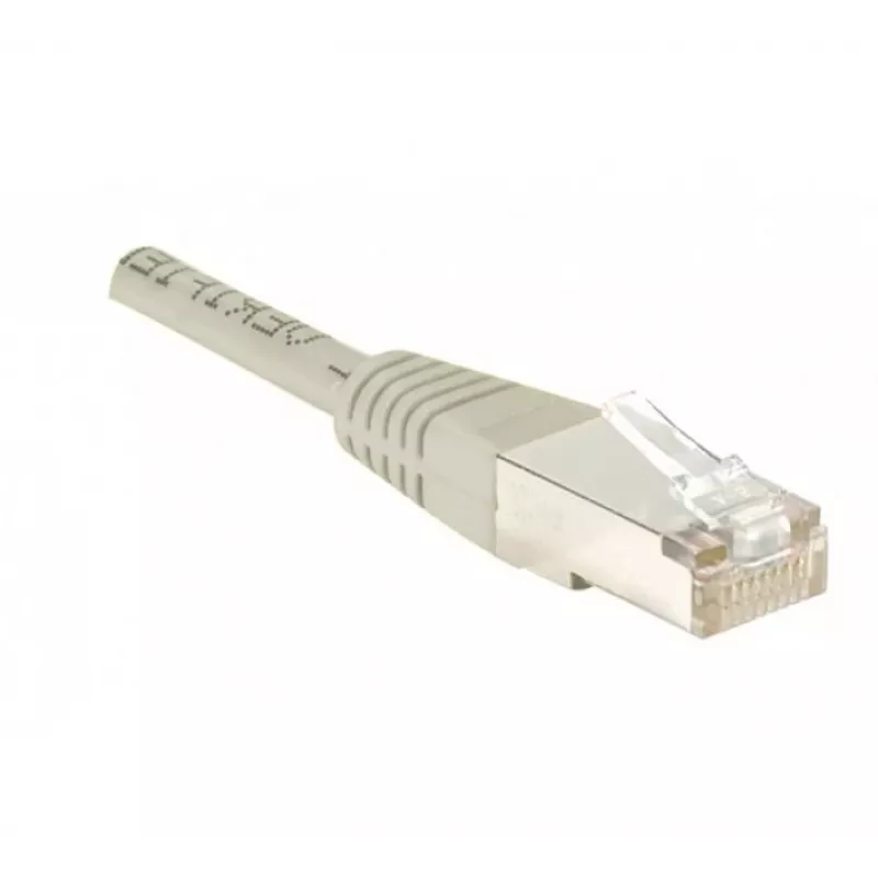EXERTIS CONNECT Cabo de rede Cat5e F/UTP, cinzento, 0,15 m, Slim Snagless Boot 857800