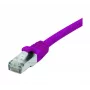 EXERTIS CONNECT Cabo de rede Cat. 6 F/UTP, PoE, sem halogéneos, violeta, 1,0 m 854411