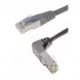 Exertis Connect Cabo de rede Cat. 6A S/FTP (PiMF), angular para reto, cinzento, 0,3 m 854301