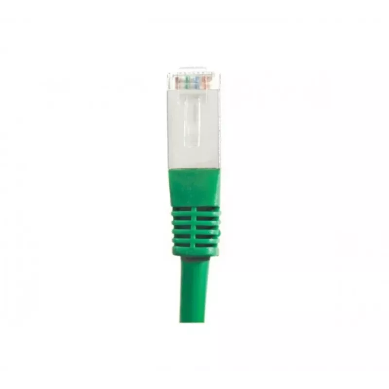 EXERTIS CONNECT Cabo de rede Cat.6 S/FTP, PiMF, verde, 0,3 m, Slim Boot 856821