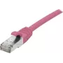EXERTIS CONNECT Cabo de rede Cat 6A S/FTP, rosa, 0,15 m, Slim Bend Protection 854373