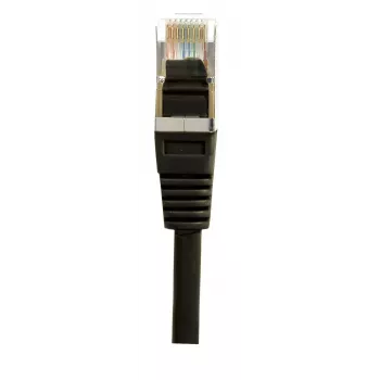 EXERTIS CONNECT Cabo de rede Cat.6 S/FTP PiMF, preto, 0,7 m, Slim Snagless 856843