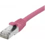 EXERTIS CONNECT Cabo de rede S/FTP Cat 6A, rosa, 2,0 m, Slim Snagless RJ45 854378