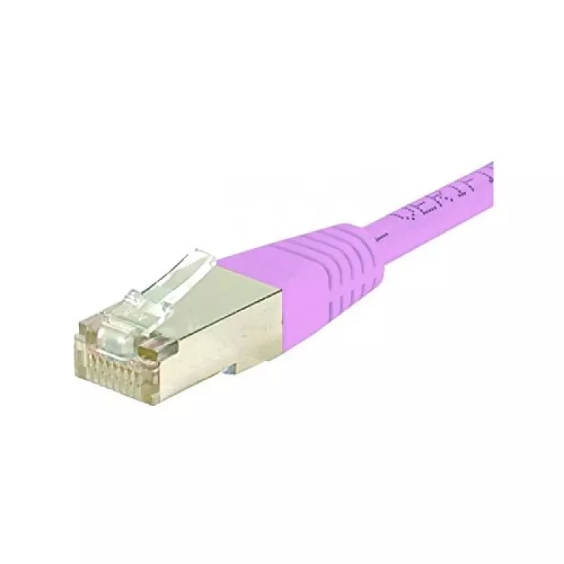 Exertis Connect 854479 Cabo patch Cat.6 S/FTP PiMF, 0,7 m, rosa, proteção de curvatura fina