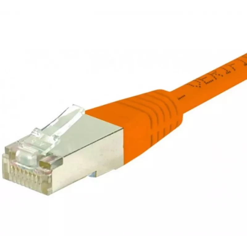 Cabo de rede CAT.6 S/FTP PiMF EXERTIS CONNECT, RJ45, 2 m, laranja 854469