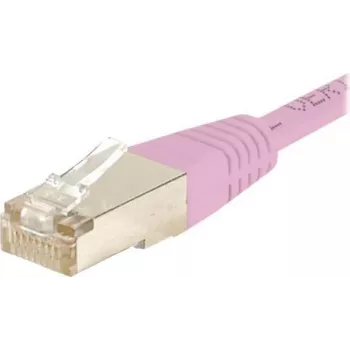 Cabo de rede CAT.6 S/FTP PiMF EXERTIS CONNECT, rosa, 0,3 m, Slim Snagless Boot 854477