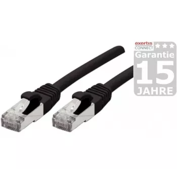 Cabo de rede Exertis Connect 858493 Cat6a S/FTP, 25 m, preto