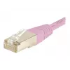 Cabo de rede Exertis Connect 854478 Cat6 S/FTP, rosa, 0,5 m, RJ45