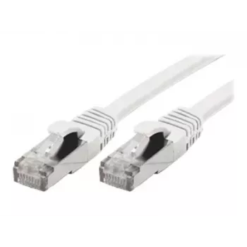 Cabo de rede S/FTP Cat 6A EXERTIS CONNECT, branco, 1,0 m, Slim Snagless Boot 858500