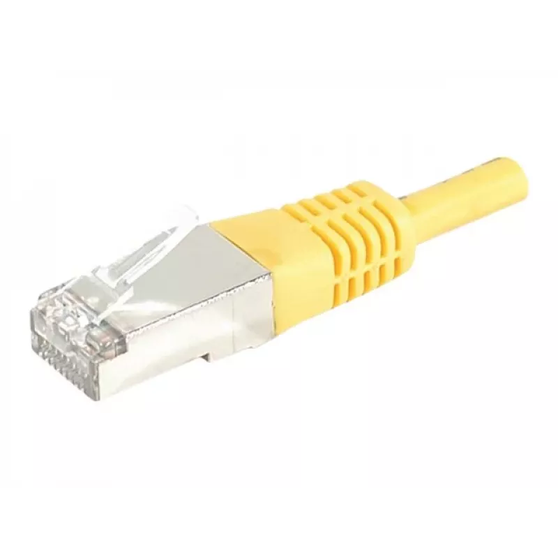 Cabo de rede Cat.6A S/FTP EXERTIS CONNECT, 1,5m, amarelo, Slim Snagless 858332